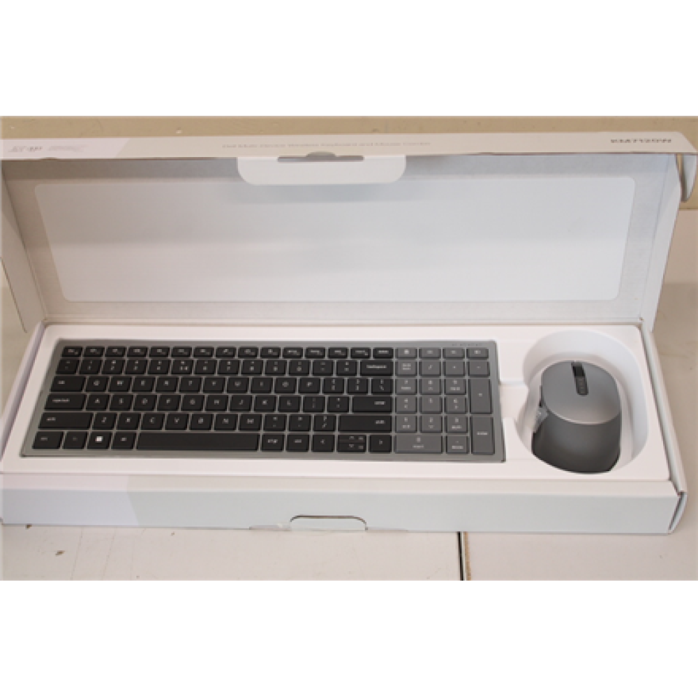 SALE OUT. , Dell , Premier Multi-Device Keyboard and Mouse , KM7321W , Keyboard and Mouse Set , Wireless , Batteries included , US , REFURBISHED , Titan grey , Wireless connection
