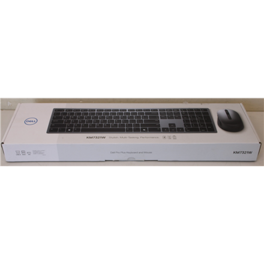 SALE OUT. , Dell , Premier Multi-Device Keyboard and Mouse , KM7321W , Keyboard and Mouse Set , Wireless , Batteries included , Wireless connection , US , Titan grey , REFURBISHED