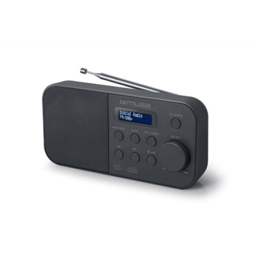 Muse , Alarm function , M-109DB , Portable radio , Black