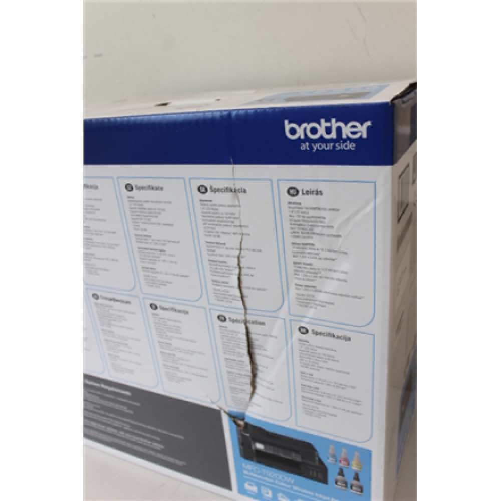 SALE OUT. Brother MFC-T920DW All-in-one wireless colour A4 ink tank printer with duplex print , Brother MFC-T920DW , Inkjet , Colour , 4-in-1 , A4 , Wi-Fi , Black , DAMAGED PACKAGING