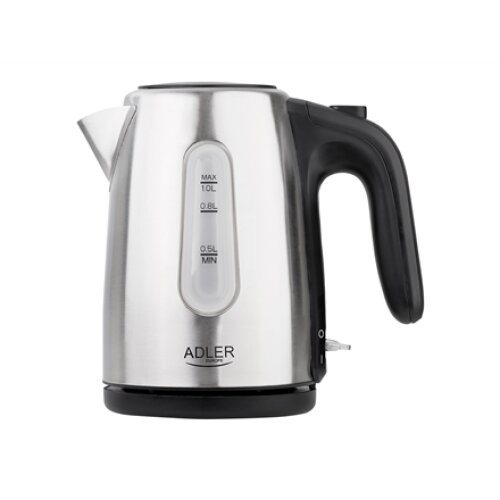 Adler , Kettle , AD 1273 , Standard , 1200 W , 1 L , Stainless steel , 360° rotational base , Stainless steel