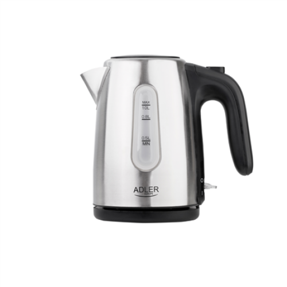 Adler , Kettle , AD 1273 , Standard , 1200 W , 1 L , Stainless steel , 360° rotational base , Stainless steel