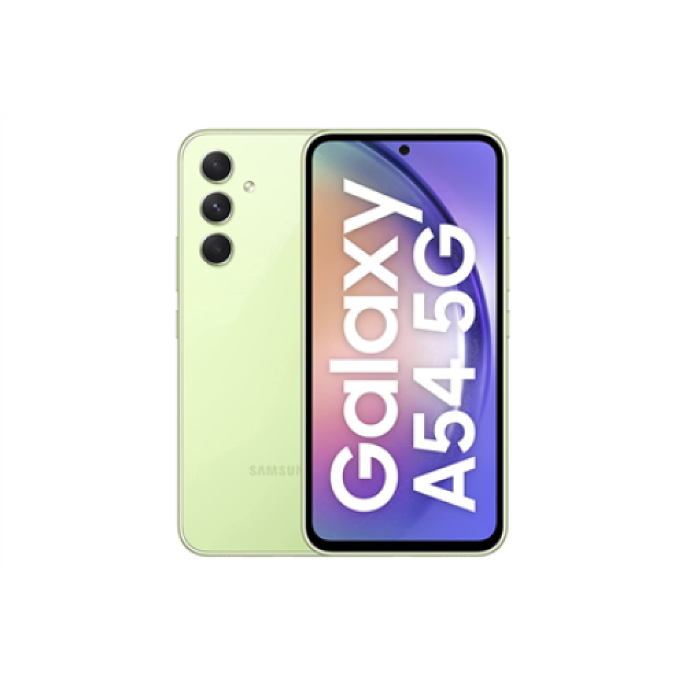 Samsung Galaxy A54 Awesome Lime, 6.7 , Super AMOLED Plus, 1080 x 2400, Exynos 1380 (5 nm), Internal RAM 8 GB, 128 GB, Dual SIM, 5G, 4G, Main camera 108+8+2 MP, Secondary camera 32 MP, Android, 12, 6000 mAh