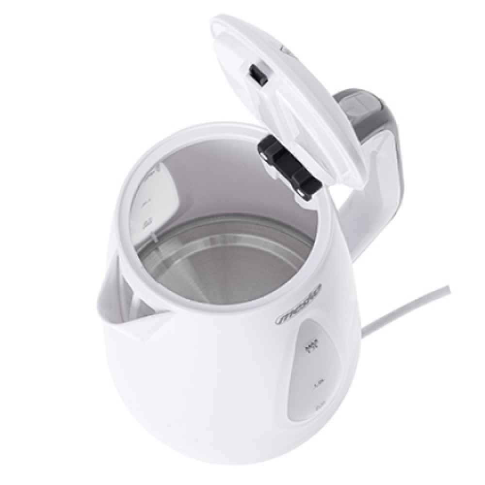 Mesko Kettle , MS 1261g , Electric , 2200 W , 1.7 L , Polypropylene , 360° rotational base , Grey