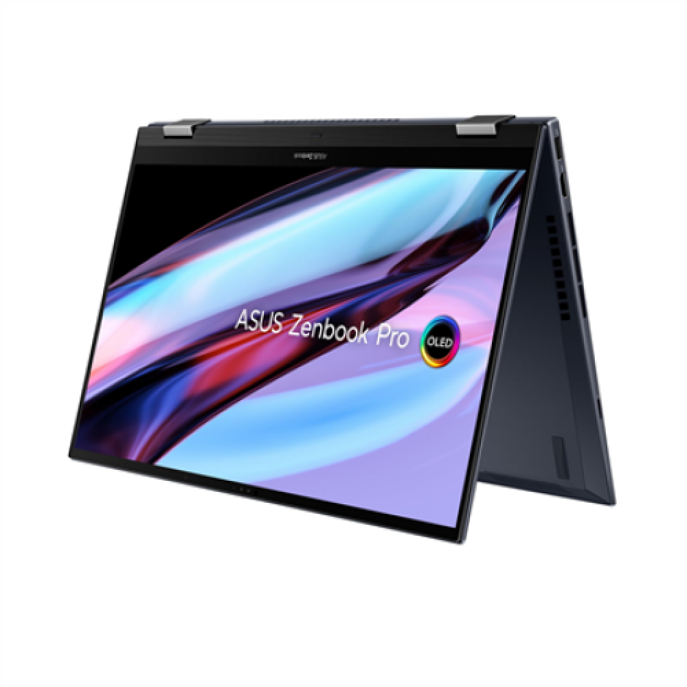 Asus Zenbook Pro 15 Flip UP6502ZA-M8018W Tech Black, 15.6 , OLED, Touchscreen, 2.8K, 2880 x 1620, Gloss, Intel Core i7, i7-12700H, 16 GB, LPDDR5 on board, SSD 1000 GB, Intel Iris Xe Graphics, No Optical drive, Windows 11 Home, 802.11ax, Bluetooth version 