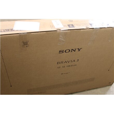 SALE OUT. Sony K55S35B Bravia 3 55 (139cm) 4K Ultra HD Smart Google D-LED TV , SALE OUT. , Sony K-55S3 , 55 (139 cm) , Android , UHD , Black , DAMAGED PACKAGING