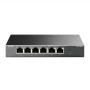 TP-LINK , Switch , TL-SF1006P , Unmanaged , Desktop , 10/100 Mbps (RJ-45) ports quantity 6 , PoE+ ports quantity 4 , Power supply type External