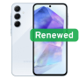 Samsung Renewed Grade A++ , Samsung Galaxy A55 5G , Awesome Iceblue , 6.6 , Super AMOLED , 128 GB , 5G , Android