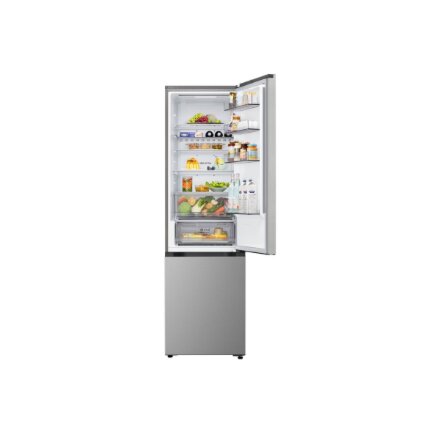 LG Refrigerator , GBBS312CPY , Energy efficiency class C , Free standing , Height 186 cm , Combi , No Frost system , Fridge net capacity 220 L , Freezer net capacity 113 L , Display , 34 dB , Prime Silver