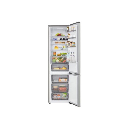 LG Refrigerator , GBBS312CPY , Energy efficiency class C , Free standing , Height 186 cm , Combi , No Frost system , Fridge net capacity 220 L , Freezer net capacity 113 L , Display , 34 dB , Prime Silver