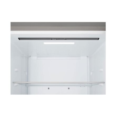 LG Refrigerator , GBBS312CPY , Energy efficiency class C , Free standing , Height 186 cm , Combi , No Frost system , Fridge net capacity 220 L , Freezer net capacity 113 L , Display , 34 dB , Prime Silver