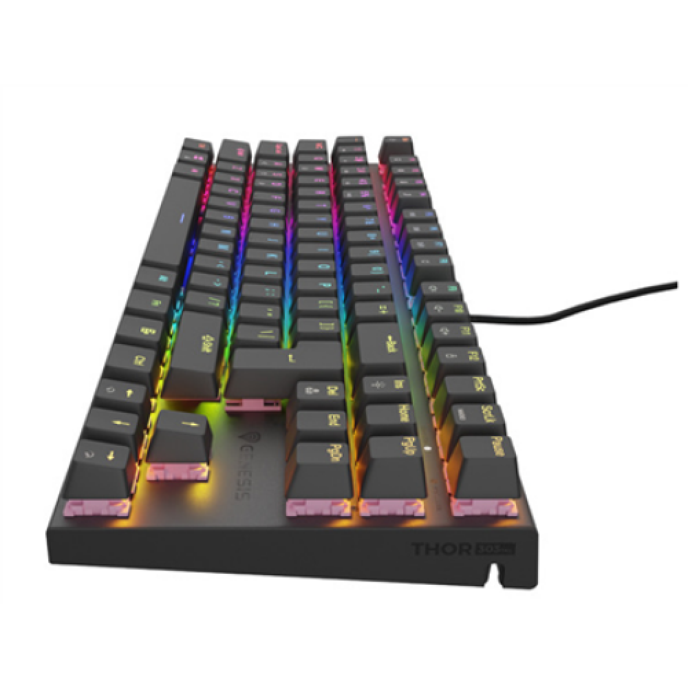 Genesis THOR 303 , Mechanical Gaming Keyboard , Wired , US , Black , USB Type-A , Outemu Peach Silent