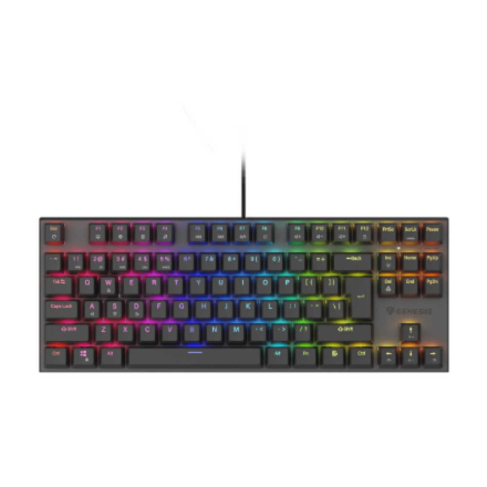 Genesis , THOR 303 , Mechanical Gaming Keyboard , Wired , US , Black , USB-A , Outemu Peach Silent