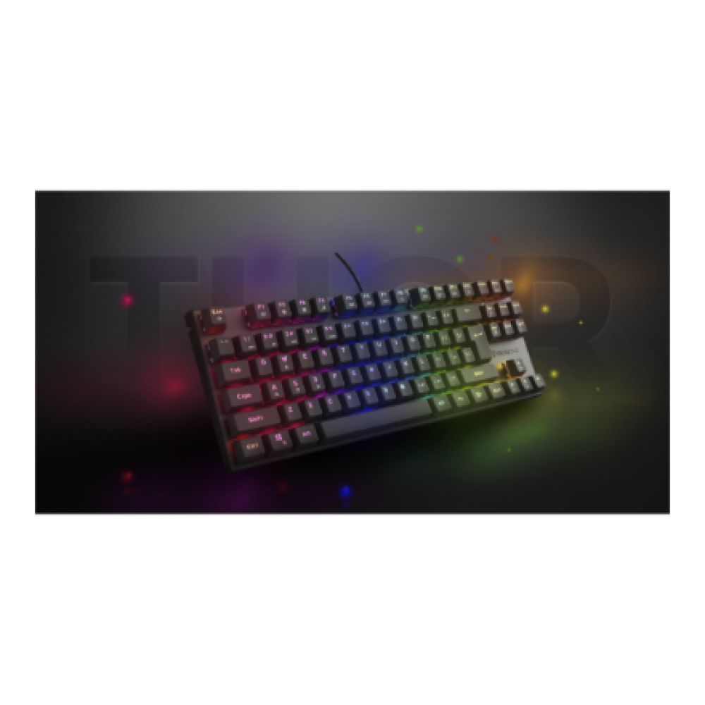 Genesis , THOR 303 , Mechanical Gaming Keyboard , Wired , US , Black , USB-A , Outemu Peach Silent