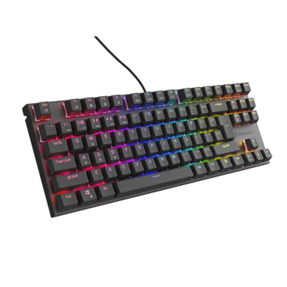 Genesis , THOR 303 , Mechanical Gaming Keyboard , Wired , US , Black , USB-A , Outemu Peach Silent