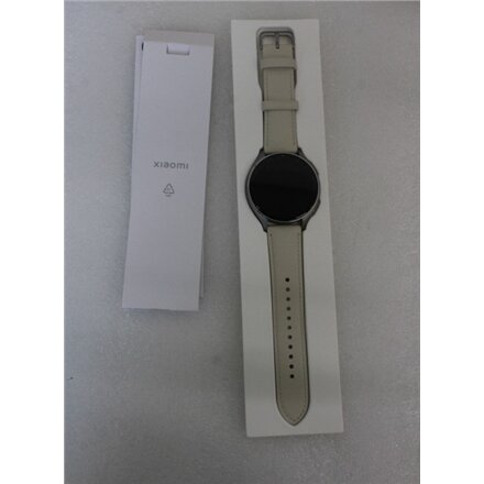 SALE OUT. Xiaomi Watch 2 Titan Gray Case With White Leather Strap , SALE OUT. Xiaomi , Watch 2 Titan , Smart watch , GPS (satellite) , AMOLED , 1.43 , Gray , USED, MISSING CHARGING DOCK