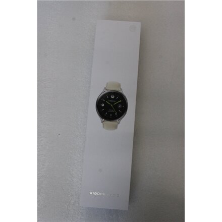 SALE OUT. Xiaomi Watch 2 Titan Gray Case With White Leather Strap , SALE OUT. Xiaomi , Watch 2 Titan , Smart watch , GPS (satellite) , AMOLED , 1.43 , Gray , USED, MISSING CHARGING DOCK