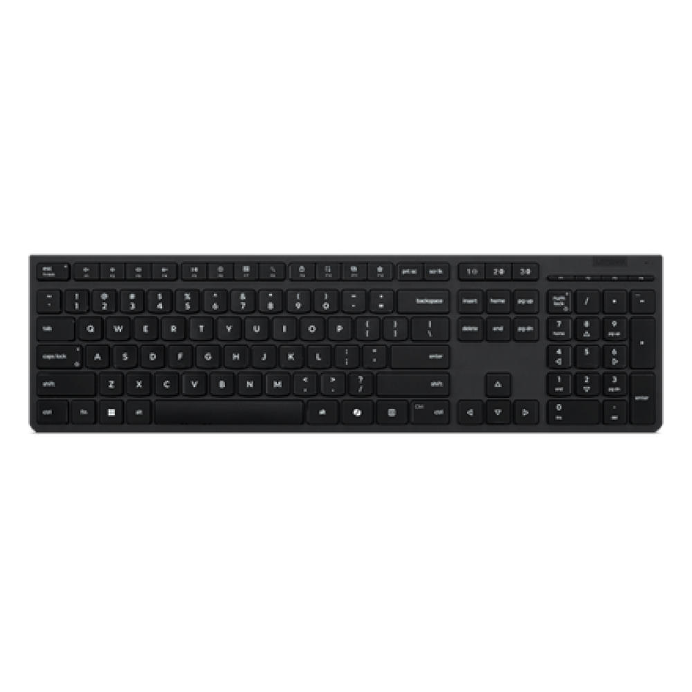 Lenovo Professional Wireless Rechargeable Keyboard AI , Keyboard , Wireless , Estonian , Bluetooth , Grey