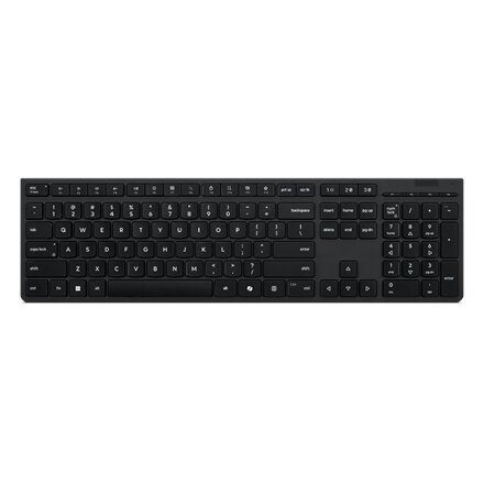 Lenovo Professional Wireless Rechargeable Keyboard AI , Keyboard , Wireless , Bluetooth , Estonian , Grey