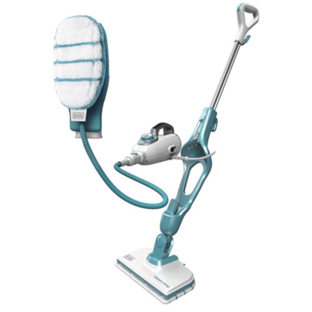 BLACK & DECKER 9in1 Steam cleaner , FSMH1351SM-QS , Power 1300 W , Water tank capacity 0.5 L , Teal/White