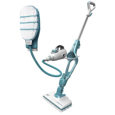 BLACK & DECKER 9in1 Steam cleaner , FSMH1351SM-QS , Power 1300 W , Water tank capacity 0.5 L , Teal/White