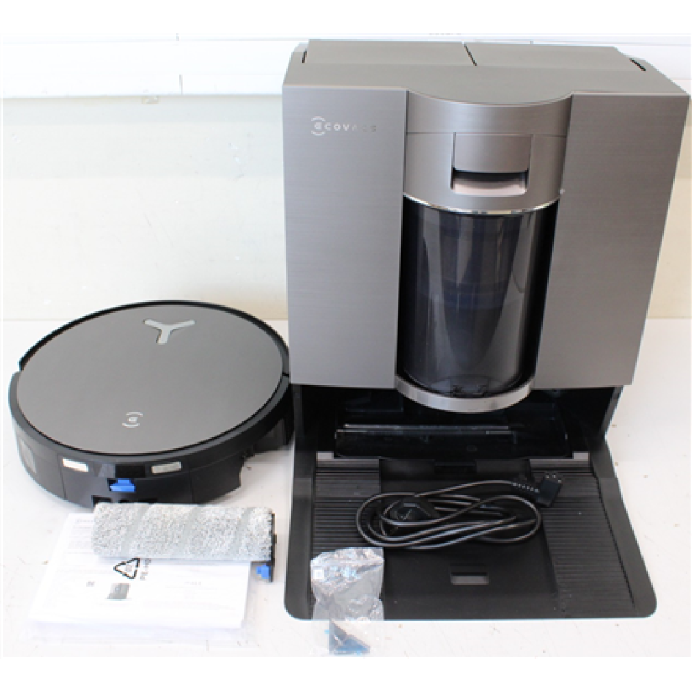 SALE OUT. Ecovacs DEEBOT X11 OMNICYCLONE EU Vacuum & mop, Wet&Dry,with new bagless All-in-One OmniCyclone station, Black (with brown shimmer , Ecovacs Robot Vacuum Cleaner with New Bagless All-in-One OmniCyclone Station , DEEBOT X11 OMNICYCLONE EU