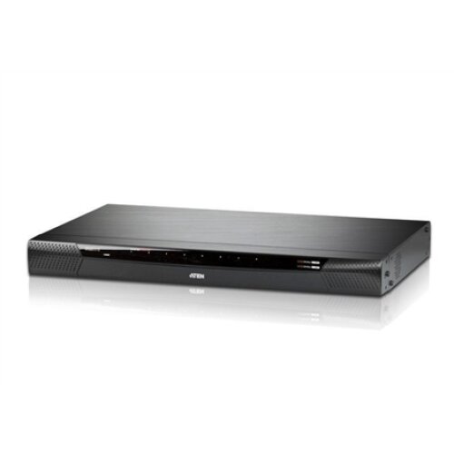Aten 1-Local/1-Remote Access 8-Port Cat 5 KVM over IP Switch with Virtual Media (1920 x 1200) KN1108VA-AX-G