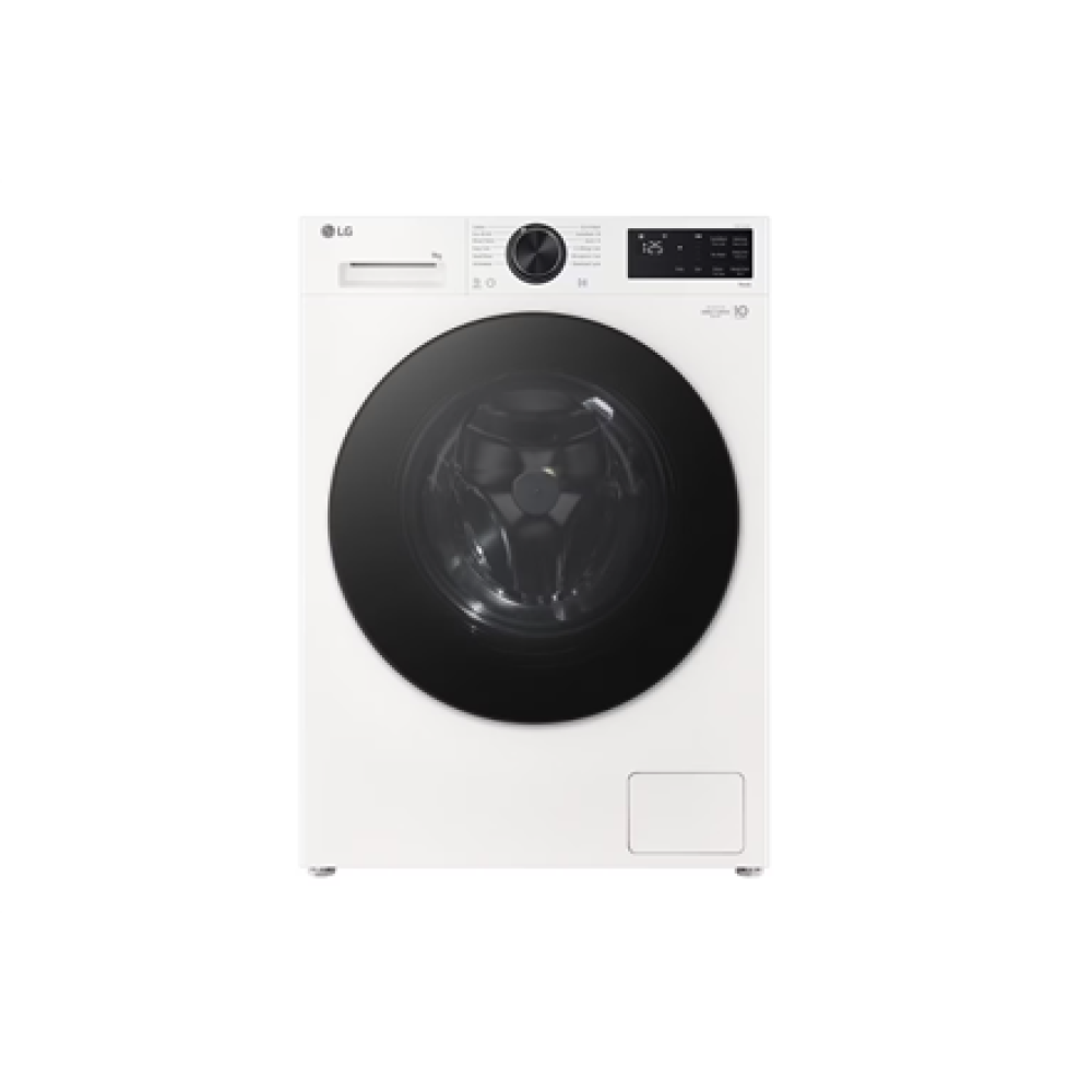 LG F2X50S9TWB Washing machine, A, Front loading, Washing capacity 9 kg, Depth 47.5 cm, 1200 RPM, White , LG