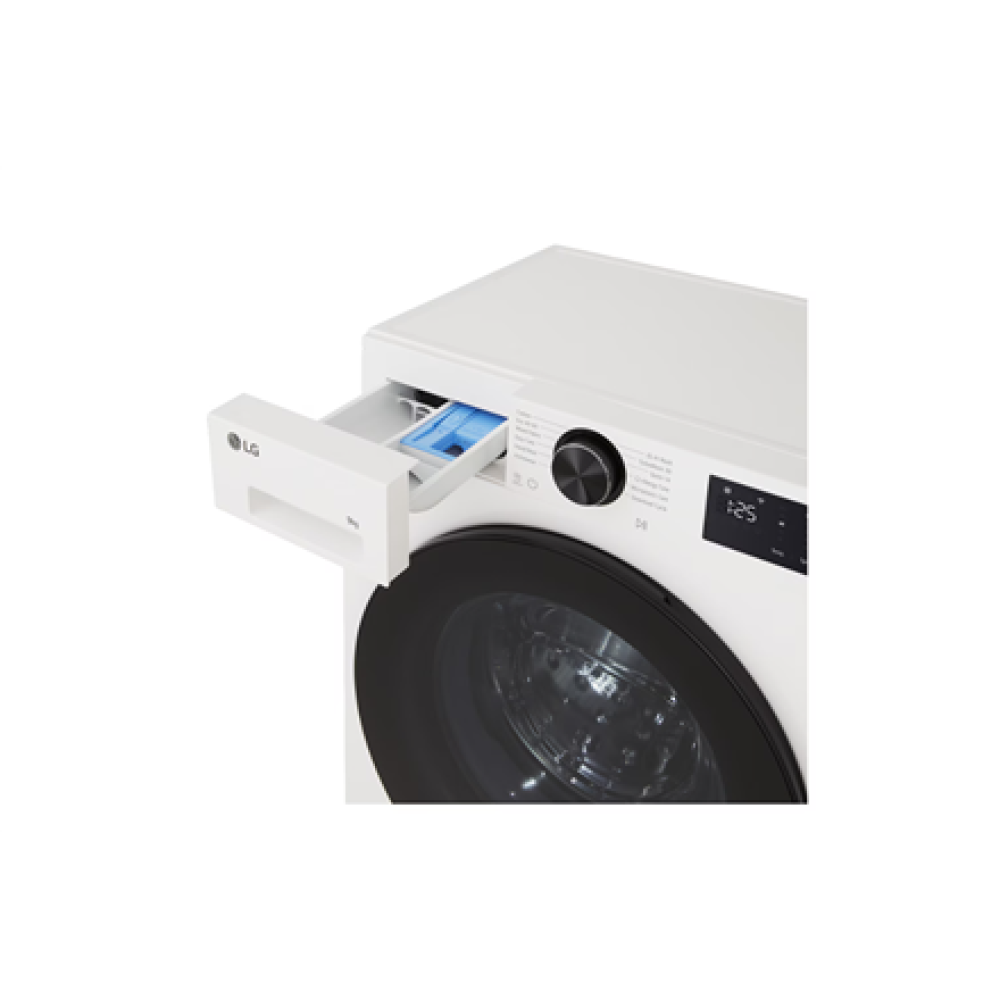 LG F2X50S9TWB Washing machine, A, Front loading, Washing capacity 9 kg, Depth 47.5 cm, 1200 RPM, White , LG