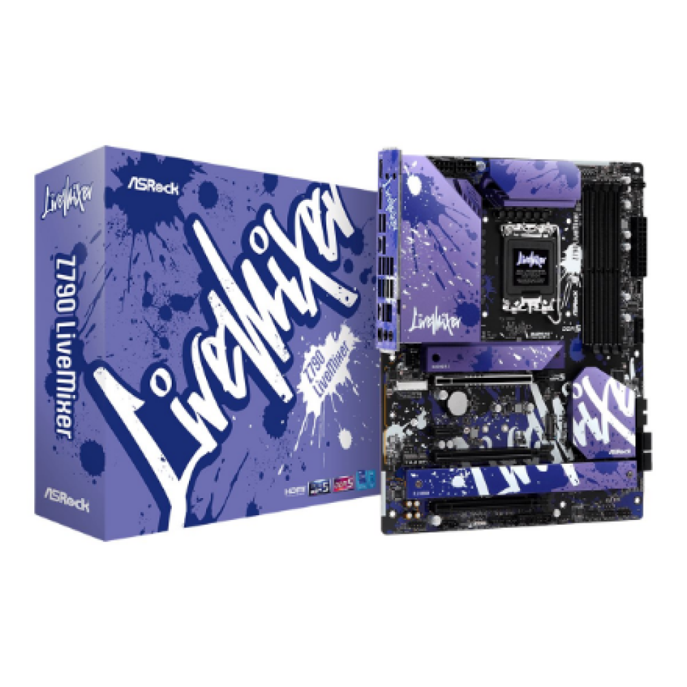 ASRock Z790 LIVEMIXER , Processor family Intel , Processor socket LGA1700 , DDR5 , Supported hard disk drive interfaces SATA, M.2 , Number of SATA connectors 4