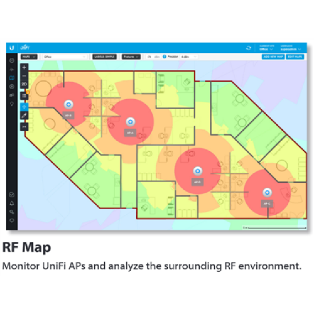 Ubiquiti , UAP-AC-LR , 802.11ac , 2.4 - 5 , 867 Mbit/s , 10/100/1000 Mbit/s , Ethernet LAN (RJ-45) ports 1 , MU-MiMO Yes , PoE in