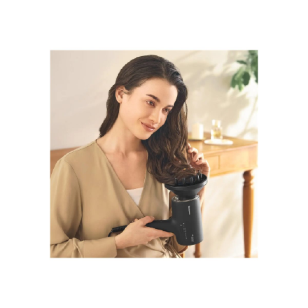 Panasonic , Hair Dryer , Nanoe EHNA0JN825 , 1600 W , Number of temperature settings 4 , Diffuser nozzle , Black