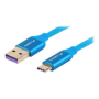 Lanberg USB Type-C to USB Type-A 2.0 Cable Blue QC 3.0 Premium, 1.8 m , CA-USBO-22CU-0018-BL , USB Type-C to USB Type-A