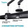 Digitus Desk Mount , Tilt, rotation, pivot , Single design monitor mount , 35 , Maximum weight (capacity) 10 kg , Black