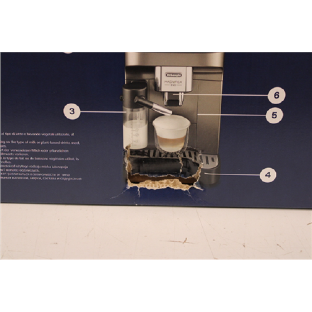 SALE OUT. DeLonghi ECAM290.81.TB Magnifica Evo Automatic Coffee Maker, Black , Delonghi , Coffee Maker , ECAM290.81.TB Magnifica Evo , Pump pressure 15 bar , Built-in milk frother , Automatic , 1450 W , Black , DAMAGED PACKAGING