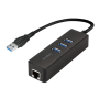Logilink , USB 3.0 3-port Hub with Gigabit Ethernet , UA0173A