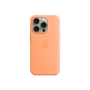 Apple , Silicone Case with MagSafe , Case with MagSafe , Apple , iPhone 15 Pro , Silicone , Orange Sorbet