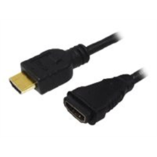 Logilink , HDMI Cable Type A Male - HDMI Type A Female , Black , HDMI Type A Female , HDMI Type A Male , HDMI to HDMI , 2 m