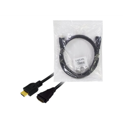 Logilink , HDMI Cable Type A Male - HDMI Type A Female , CH0056 , HDMI Type A Female , HDMI Type A Male , HDMI to HDMI , 2 m