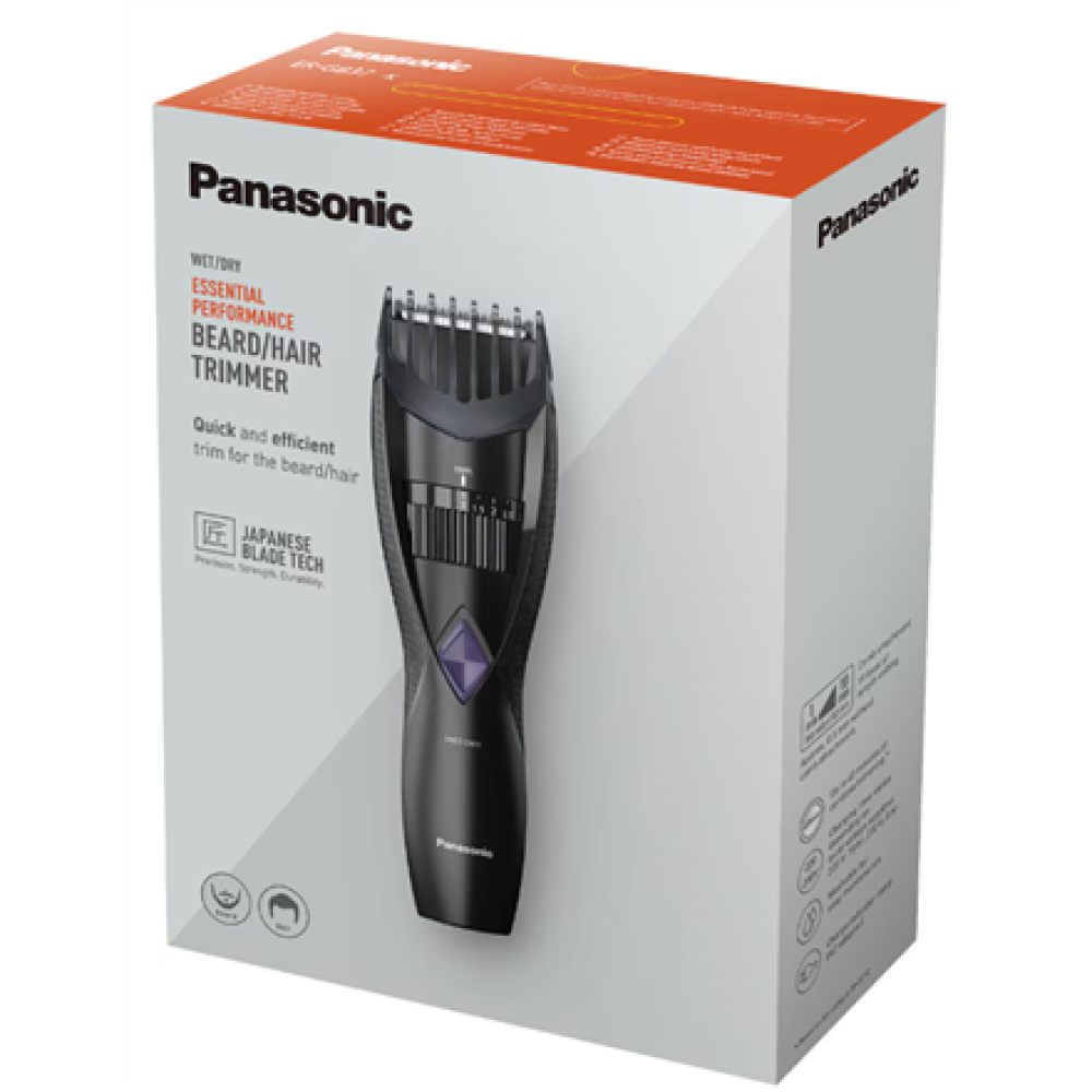 Panasonic , Beard Trimmer , ER-GB37-K503 , Cordless , Wet & Dry , Number of length steps 20