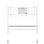 Neomounts Floor stand , FL50-575WH1 TV trolley , Adjustable Height , 65-110 , Maximum weight (capacity) 125 kg , White