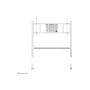 Neomounts Floor stand , FL50-575WH1 TV trolley , Adjustable Height , 65-110 , Maximum weight (capacity) 125 kg , White