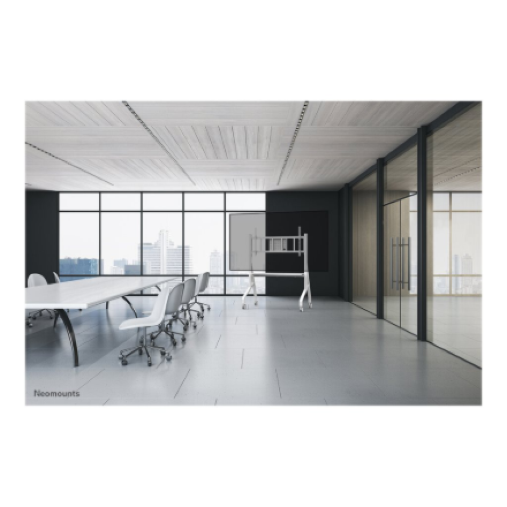 Neomounts Floor stand , FL50-575WH1 TV trolley , Adjustable Height , 65-110 , Maximum weight (capacity) 125 kg , White