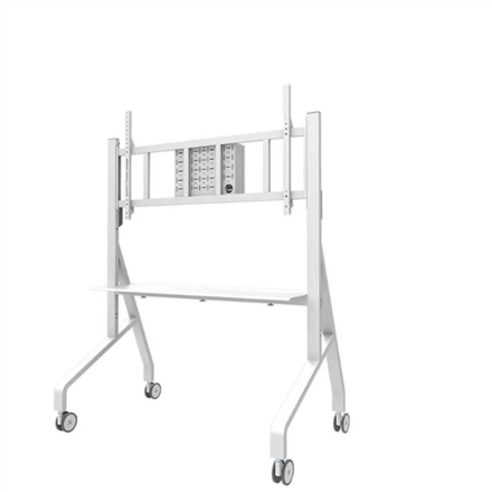 Neomounts Floor stand , FL50-575WH1 TV trolley , Adjustable Height , 65-110 , Maximum weight (capacity) 125 kg , White