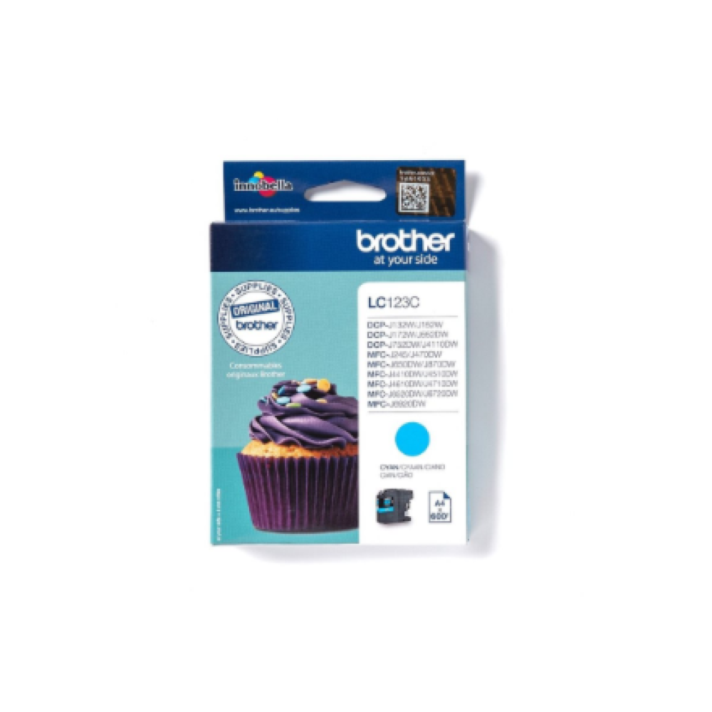 Brother LC123C , Ink Cartridge , Cyan