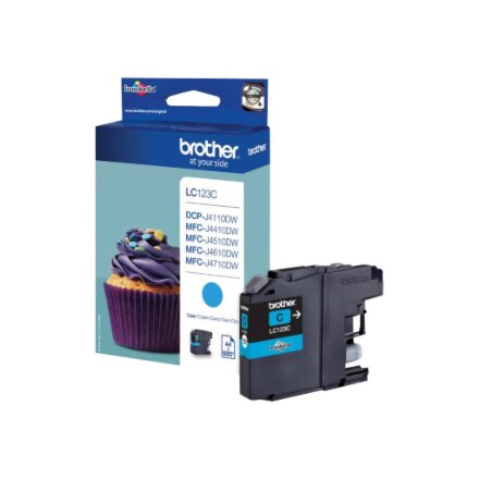 Brother LC123C , Ink Cartridge , Cyan