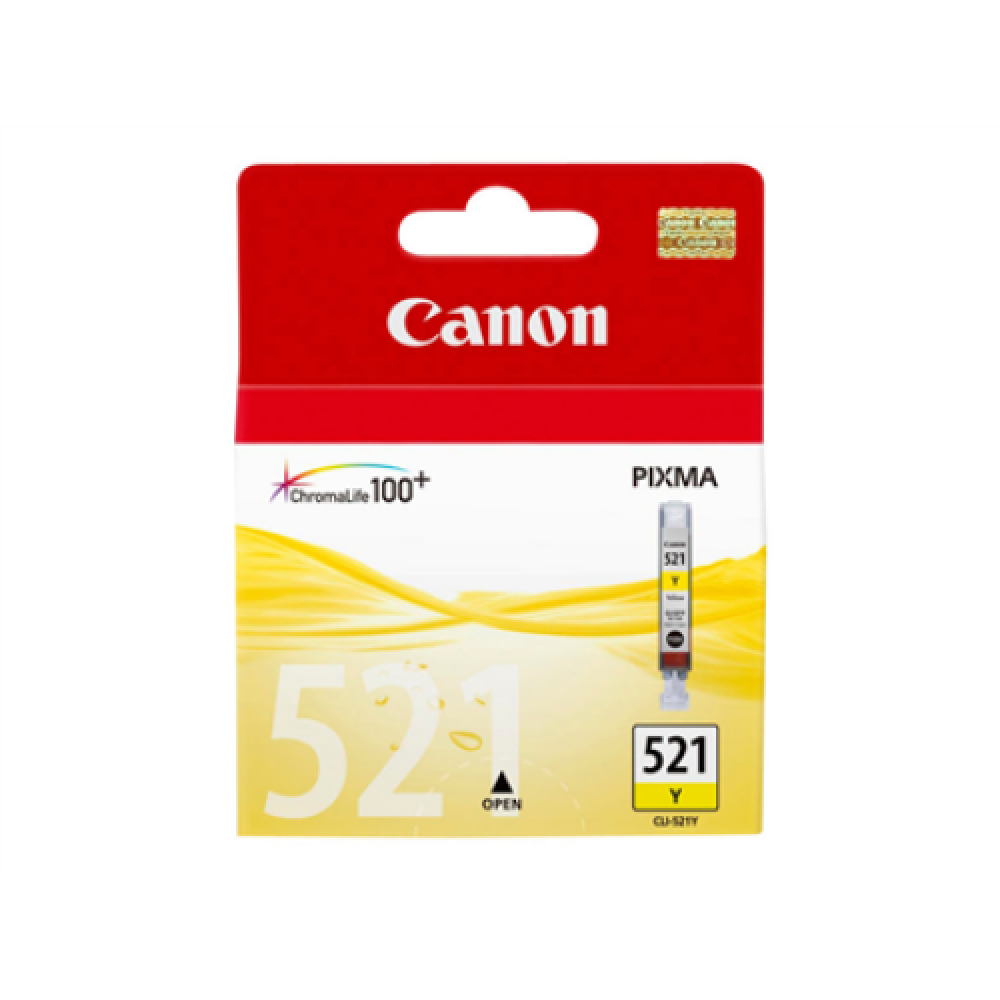 Canon CLI-521Y , Ink Cartridge , Yellow