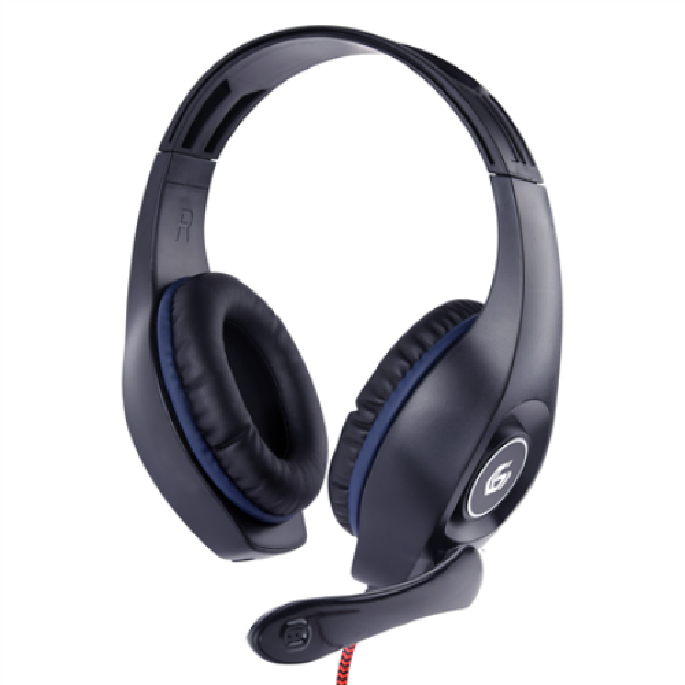 Gembird Gaming headset with volume control GHS-05-B Built-in microphone Blue/Black Wired Over-Ear 3.5 mm 4-pin