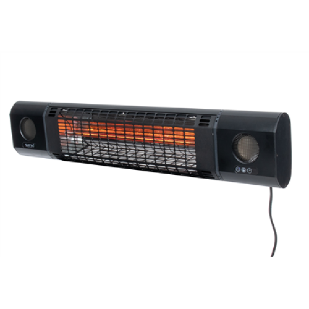 SUNRED , Heater , SOUND-2000W, Sun and Sound Ultra Wall , Infrared , 2000 W , Number of power levels , Suitable for rooms up to m² , Black , IP54
