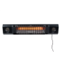 SUNRED , Heater , SOUND-2000W, Sun and Sound Ultra Wall , Infrared , 2000 W , Number of power levels , Suitable for rooms up to m² , Black , IP54